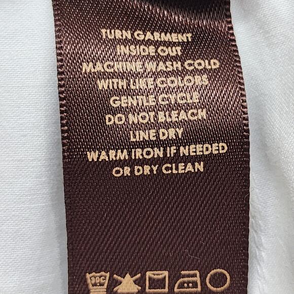 Multiples Pants Womens 12 White Stretch Cotton Capri Button Hem Preppy Nautical - Picture 8 of 13